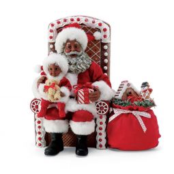 Possible Dreams Gingerbread Chair African American Clothtique Santa