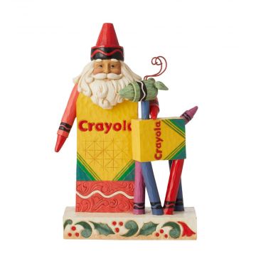 Heartwood Creek Crayola Santa with Reindeer "Hues of the Holiday"