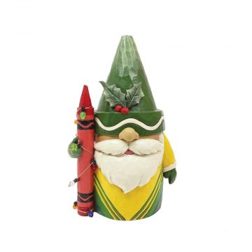 Heartwood Creek Crayola Gnome Holding Crayon "Wrapped in Color"
