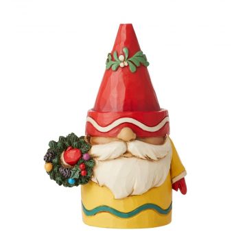 Heartwood Creek Crayola Gnome Holding Wreath "Trimmed in Color"