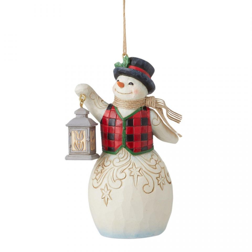 Jim Shore Heartwood Creek Miniature Snowman with Broom Figurine 6006653 