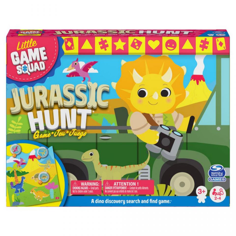 Fitzula's Gift Shop: Spin Master Game Squad Jurassic Hunt Dinosaur Search  and Hunt Game
