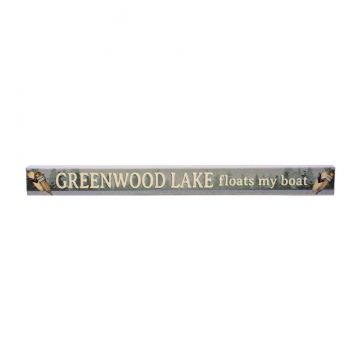 Fitzulas Greenwood Lake Floats My Boat Skinny Sign