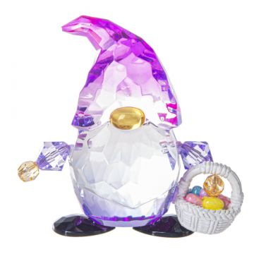 Ganz Crystal Expressions Easter Gnome Figurine - Holding Basket