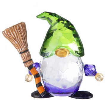 Ganz Crystal Expressions Trick Or Treat Gnome - Broom