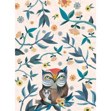 Allen Designs Owl & Owlet Tea Towel