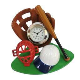 Sanis Enterprises Baseball Mini Desk Clock In Color