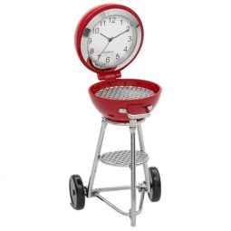 Sanis Enterprises Grill Mini Desk Clock In Red