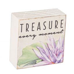 Ganz Watercolor Lilies with Dragonflies Block - Every Moment