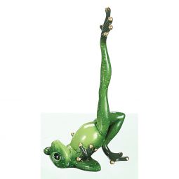 Ganz Yoga Frog Figurine - Laying On Back Stretching Legg