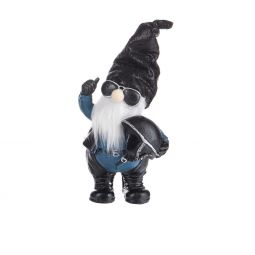 Ganz Biker Gnomes Figurine - Holding Helmet