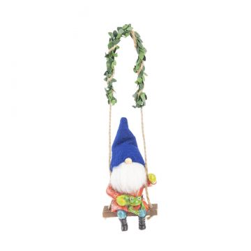 Ganz Midwest-CBK Swinging Gnome Ornament - With Frog