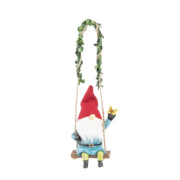 Ganz Midwest-CBK Swinging Gnome Ornament - With Butterfly