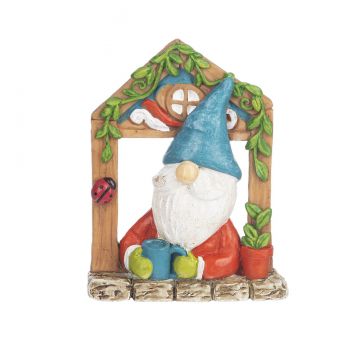 Ganz My Sweet Gnome Garden Tree Decor - Blue Hat With Mug