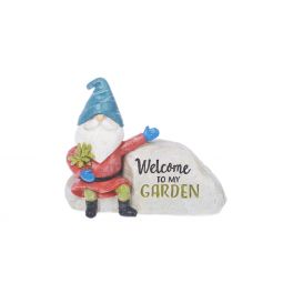 Ganz My Sweet Gnome Garden - Gnome on a Rock - Welcome To My Garden