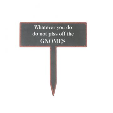 Ganz Humorous Garden Sign - Gnomes