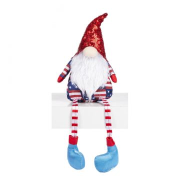 Ganz Together We Stand Sparkly Stuffed Gnome Shelfsitter - Red Hat