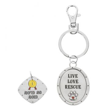 Ganz Best Friends FURever Pet Tag and Keychain Set - Live Love Rescue