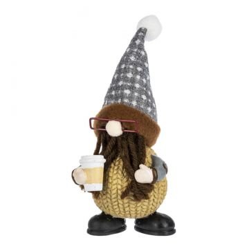 Ganz Coffee Gnome Figurine - Brunette
