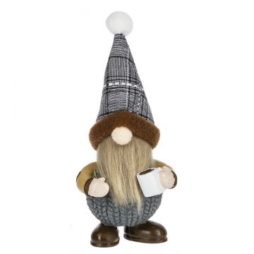 Ganz Coffee Gnome Figurine - Tan Beard