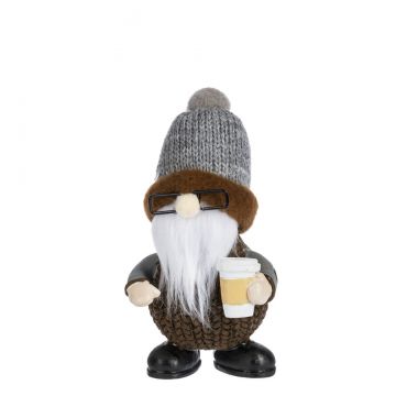 Ganz Coffee Gnome Figurine - White Beard