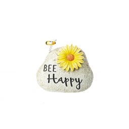 Ganz For the Bees Rock Figurine - Bee Happy
