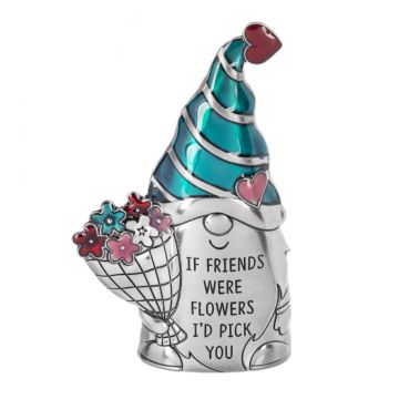 Ganz Gnome Sweet Gnome Figurine - If Friends Were Flowers I'd Pick You