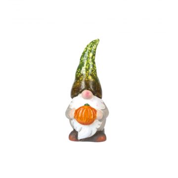 Ganz Autumn Gnome Figurine - Holding Pumpkin