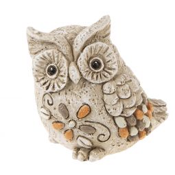 Ganz Pebble Garden Owl Figurine - Looking Right
