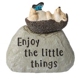 Ganz Garden Hedgehog on Rock - Little Things