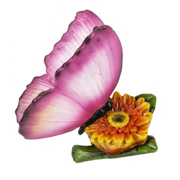 Ganz Butterfly of the Month Figurine - October - Pink Rose