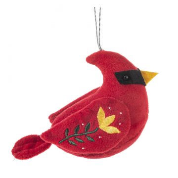 Ganz Folklore Bird Folklore Bird Ornament - Cardinal