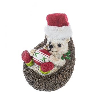Ganz Holiday Hedgehog Figurine - Ornament