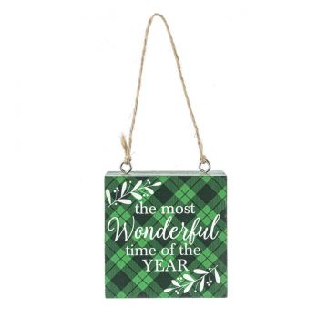 Ganz Block Talk Ornament - The Most Wonderful Time Of The Year