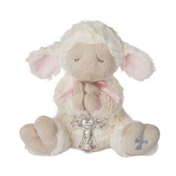 Ganz Serenity Lamb with Crib Cross - Girl