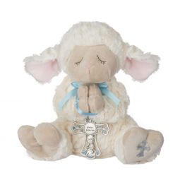 Ganz Serenity Lamb with Crib Cross - Boy