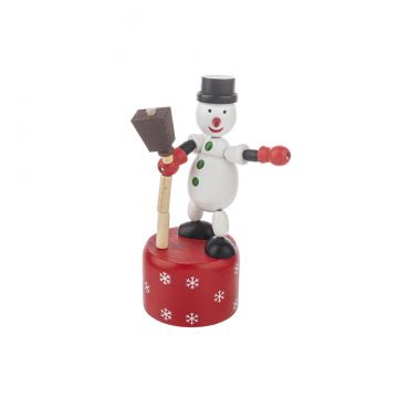 Ganz Holiday Wooden Push-Up Puppet - Snowman