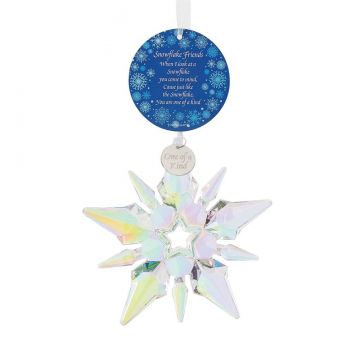 Facets Snowflake Friends Ornament - Star