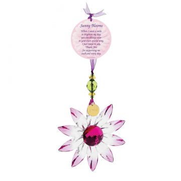 Facets Purple Daisy Ornament