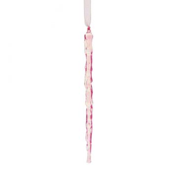 Facets Icicle Ornament - Pink