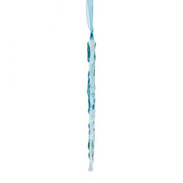 Facets Icicle Ornament - Blue