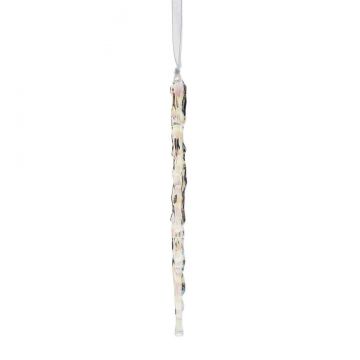 Facets Icicle Ornament - Clear
