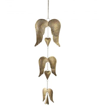 Ganz Hanging Angel Wings with Bell Windchime