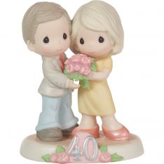Precious Moments Forty Loving Years Together Figurine
