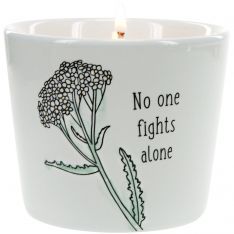 Pavilion Gift Company No One Fights Alone - 8 oz Soy Wax Candle