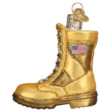 Old World Christmas Military Boot Ornament