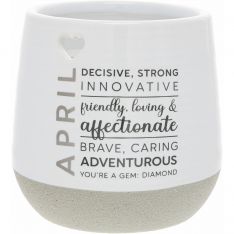 Pavilion Gift Company You Are a Gem April 11 oz Soy Wax Candle