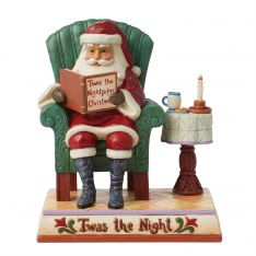 Jim Shore Heartwood Creek Twas The Night Santa Reading Figurine