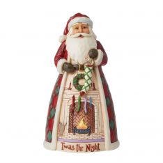 Jim Shore Heartwood Creek Twas The Night Santa Fireplace Figurine