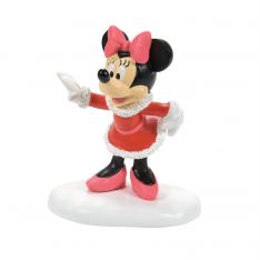 Department 56 Disney Mickey's Christmas Village Minnie Struts Her Stuff